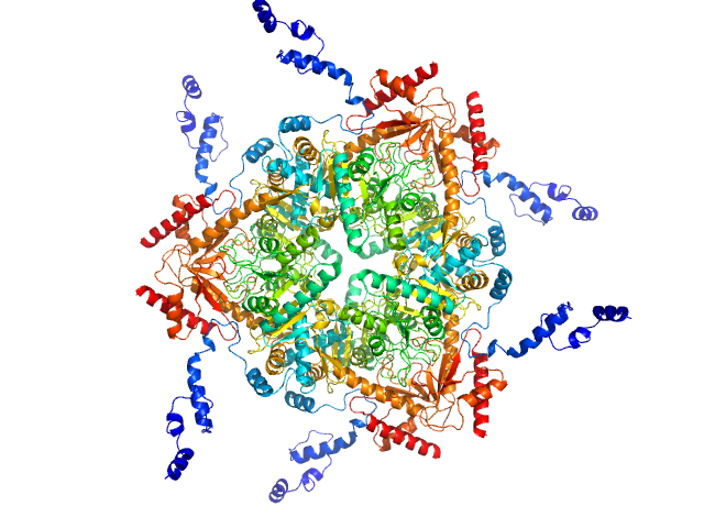 Glutamate decarboxylase alpha (GadA) from E. coli SASREF MX model