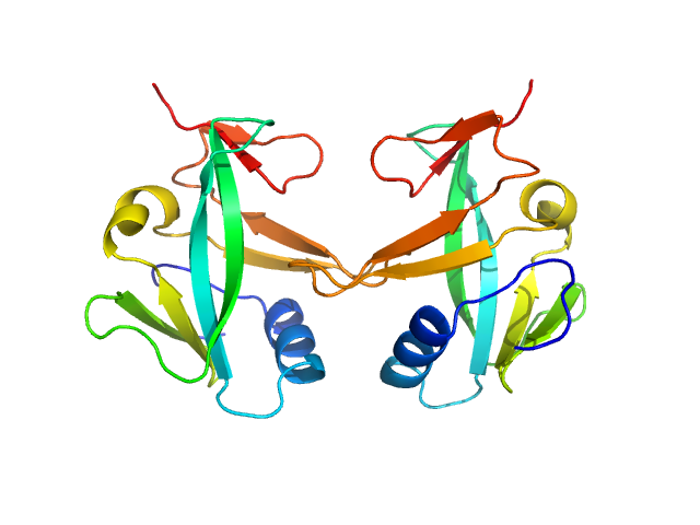Iron-sulfur cluster assembly 2 homolog, mitochondrial MOLMOL model