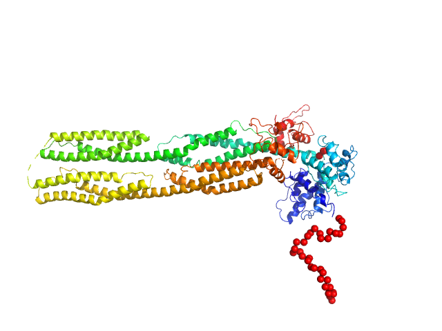 Half dimer of α-actinin-2 EOM/RANCH model