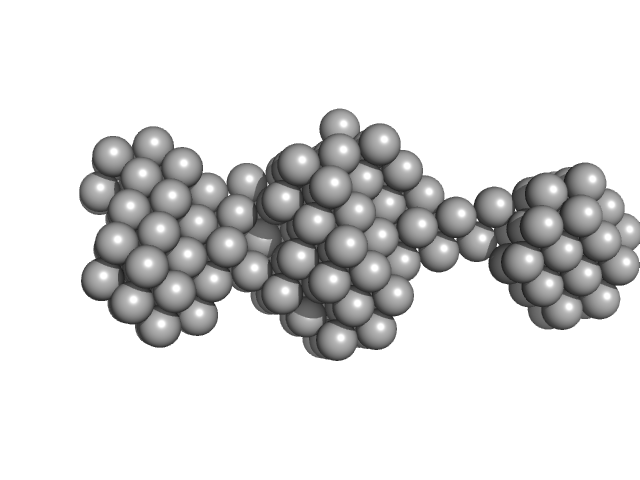 Native tannin macromolecules (DP7, average polymerization 6.3) in water-ethanol solution (water fraction 60%) DAMMIN model