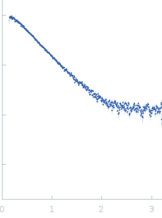 DNA-binding protein HU-alpha, E38K/V42L double mutant experimental SAS data