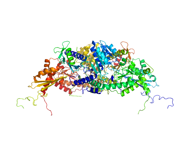 Cysteine desulfurase IscS Iron-sulfur cluster assembly scaffold protein IscU Protein CyaY SASREF model
