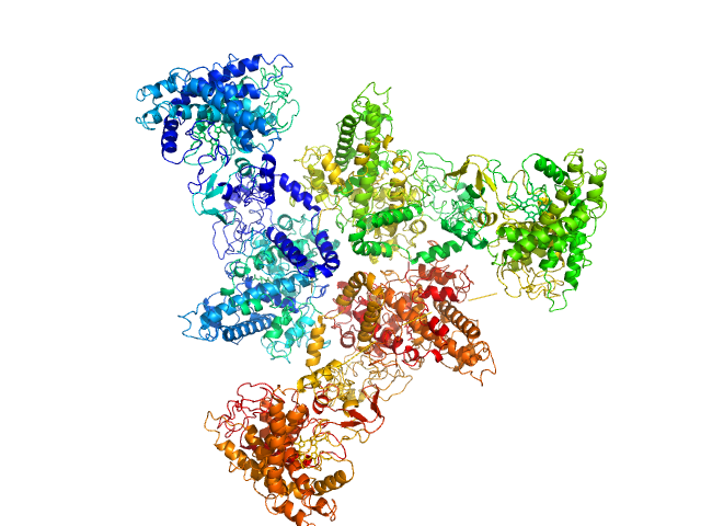 Psi-producing oxygenase A SASREF model