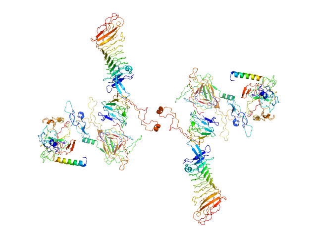 S-layer protein SASREF MX model