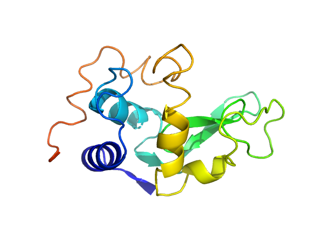 Lysozyme C CRYSOL model