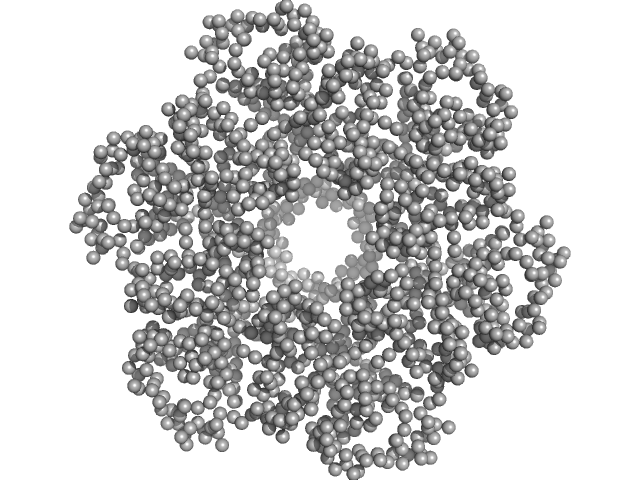 Escherichia coli TraE protein (VirB8 homolog) GASBOR model