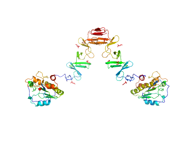 Prophage Lytic Amidase with choline SASREF model