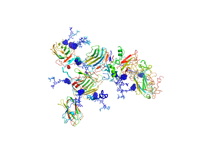 Contactin-associated protein-like 2 extracellular domains (1-1261) CRYSOL model