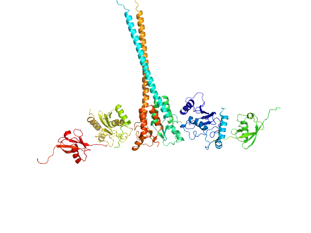 E3 ubiquitin-protein ligase RNF8 Ubiquitin-conjugating enzyme E2 N double mutant (C87K, K92A) Polyubiquitin-C MES-FOXS model