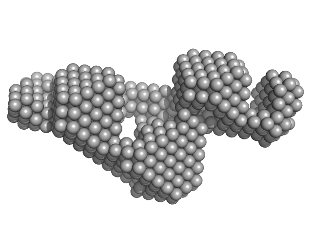 Grp1 63-399 E161A 6GS Arf6 Q67L SUMO fusion protein DAMMIF model