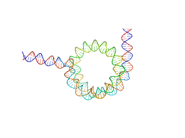 Chromodomain-helicase-DNA-binding protein 1 169 bp DNA (145 bp Widom 601, flanked by 12bp DNA) Histone H2A type 1 Histone H2B 1.1 Histone H3.2 Histone H4 CUSTOM IN-HOUSE model