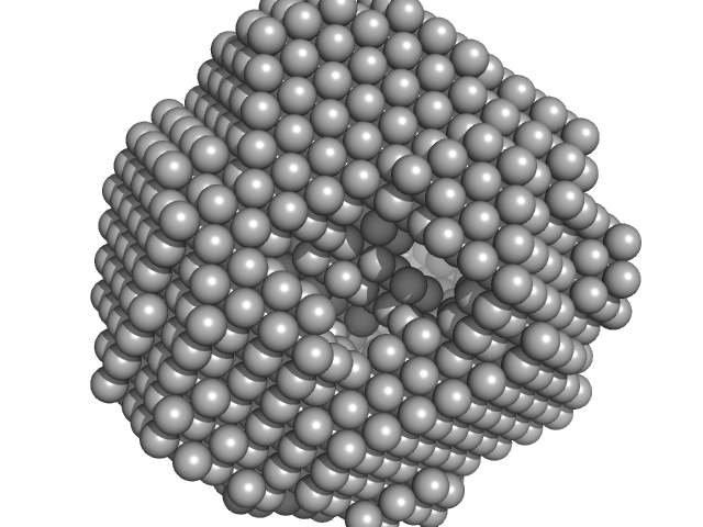 Fusion protein of LSm and MyoX-coil DAMMIN model