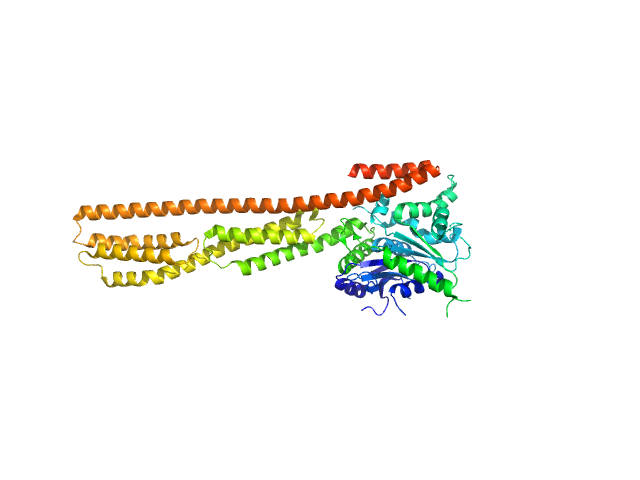 farnesylated human Guanylate-binding protein 1 PYMOL model
