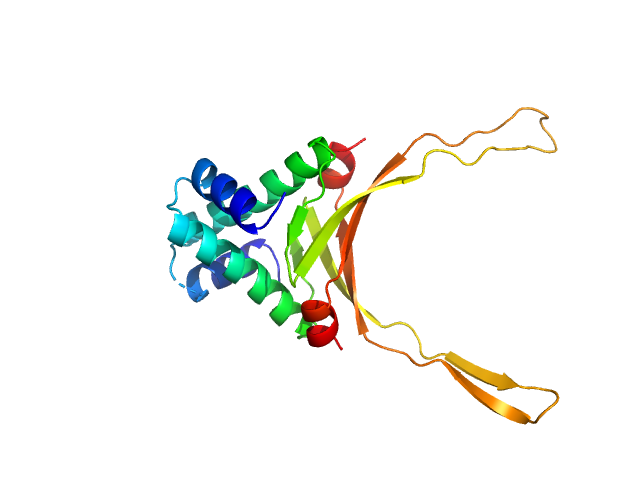 DNA-binding protein HU-alpha, E34K CHIMERA model