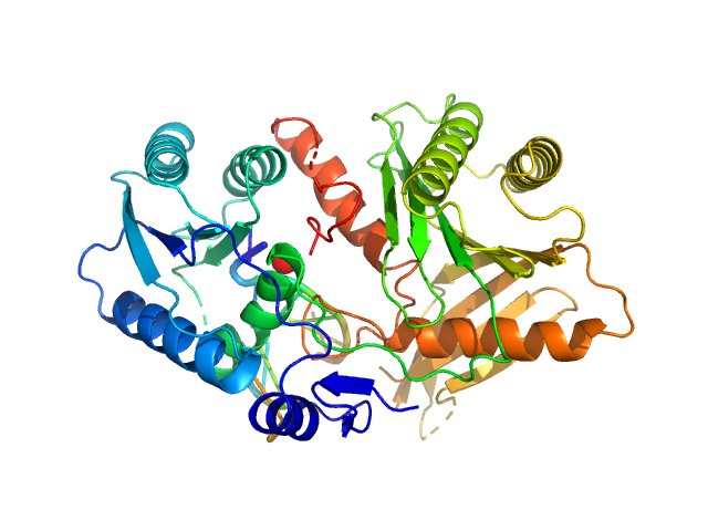 Piwi protein AF_1318 delta (296-303) mutant 5'-phosphorilated 14-mer DNA oligoduplex PDB (PROTEIN DATA BANK) model