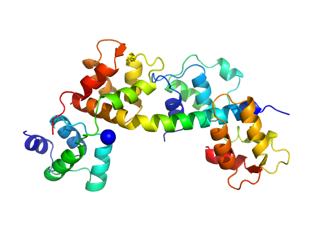 Toxoplasma gondii essential light chain 1 Myosin A Toxoplasma gondii myosin light chain, residues 70-210 PYMOL model