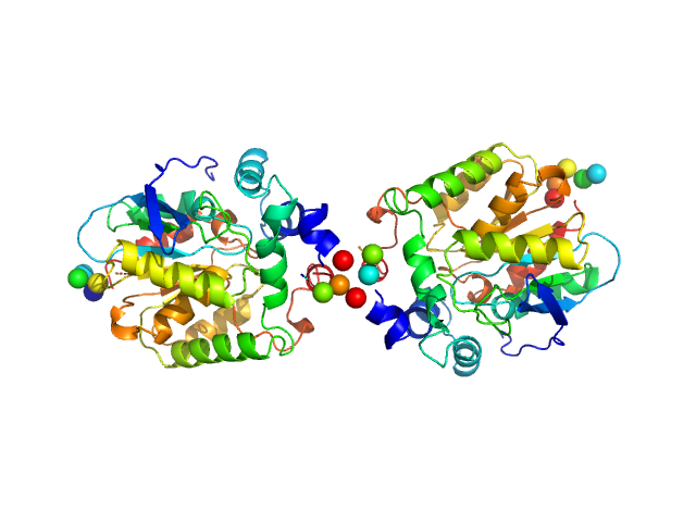 Haloalkane dehalogenase variant DhaA115 - dimeric fraction CORAL model