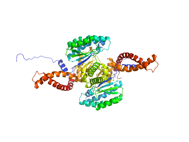 Dehydrodolichyl diphosphate synthase complex subunit DHDDS MODELLER model