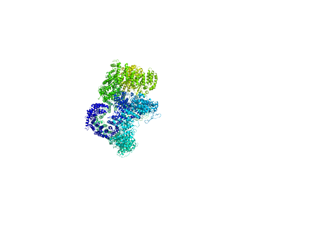 X-ray repair cross-complementing protein 6 X-ray repair cross-complementing protein 5 DNA-dependent protein kinase catalytic subunit dsDNA BILBOMD model