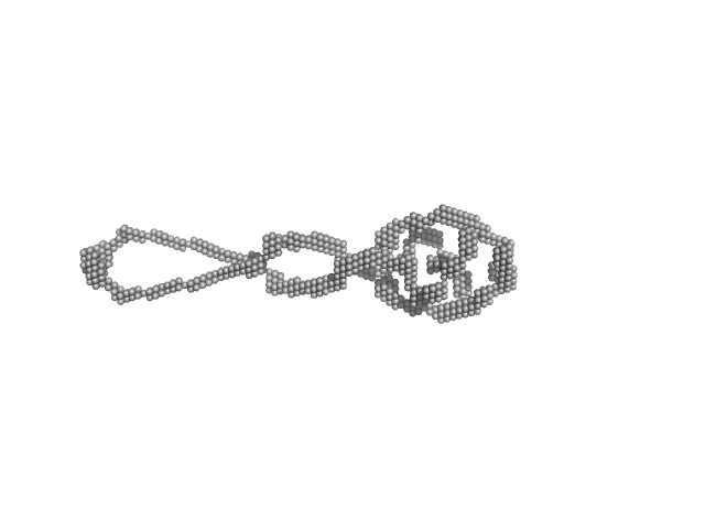 Sensory rhodopsin II from Natronbacterium pharaonis Sensory rhodopsin II transducer from Natronomonas pharaonis DAMMIF model