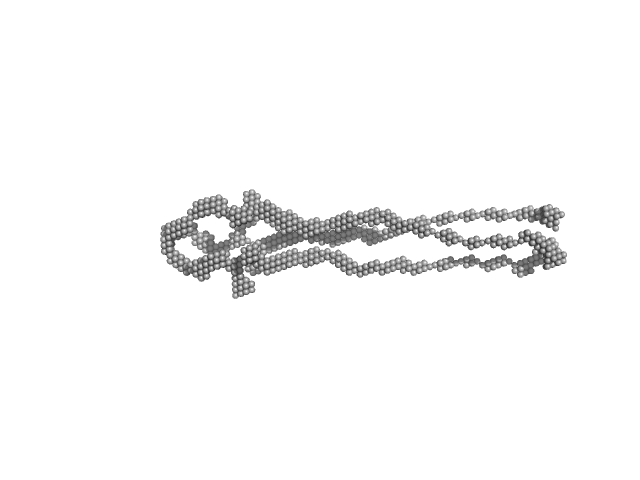 Sensory rhodopsin II from Natronbacterium pharaonis Sensory rhodopsin II transducer from Natronomonas pharaonis DAMMIF model