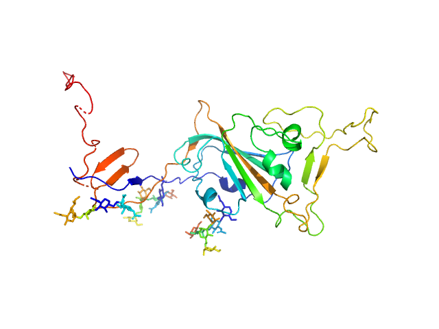Spike glycoprotein (ACE2 receptor binding domain) SASREF model