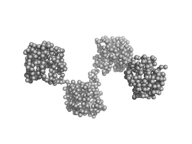 L19-IL2 dimeric immunocytokine GASBOR model