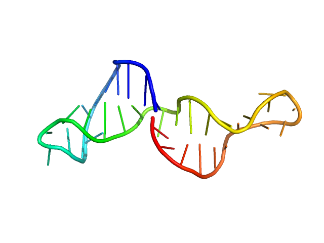 Lung adenocarcinoma aptamer, truncated version GROMACS model