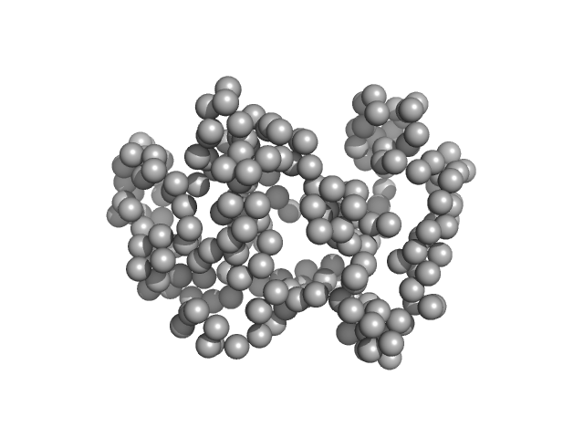 Cell cycle associated protein MOB1, putative GASBOR model