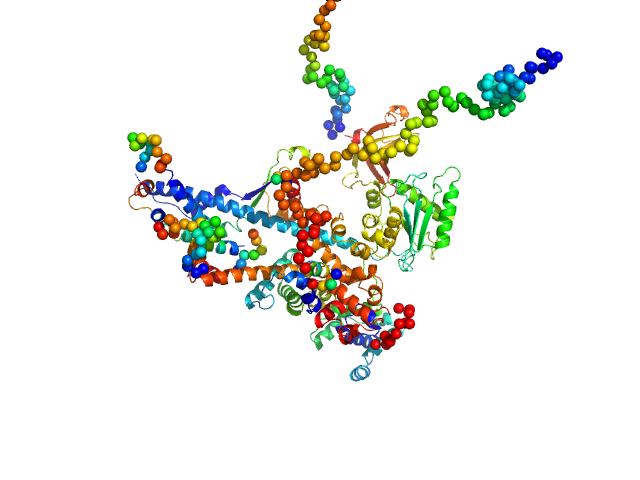 Transcription elongation factor SPT6 - ΔtSH2 variant CORAL model