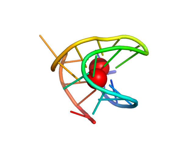 TERT promoter G-quadruplex antiparallel CHIMERA model