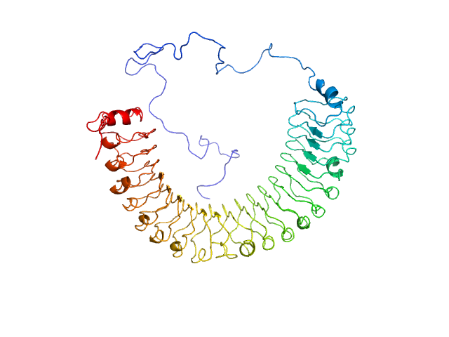 Leucine-rich repeat protein SHOC-2 BILBOMD model