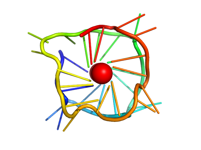 cMyc promoter 8-tract G-quadruplex CHIMERA model