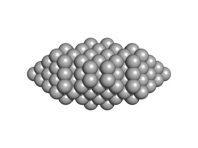 Nominal 20 nm diameter polystyrene spheres BODIES model
