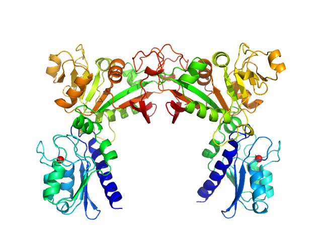 Riboflavin biosynthesis protein RibD SASREF model