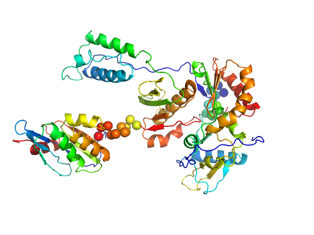 Gag-Pol polyprotein (HIV-1 reverse transcriptase C38V/C280S, L289K truncated to 1 - 556) BUNCH model