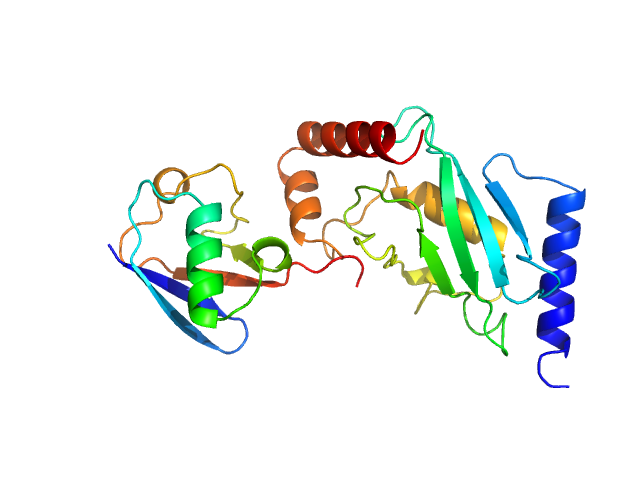 Ubiquitin-conjugating enzyme E2 D1 (S22R, C85K, D87S) Ubiquitin SASREF CV model
