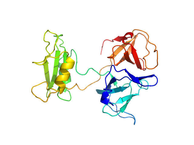 Growth factor receptor-bound protein 2 (V123D) PYMOL model