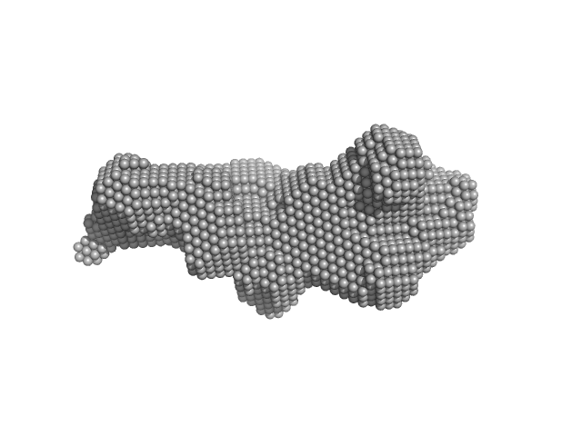 Iron-sulfur cluster assembly 1 homolog, mitochondrial NFU1 iron-sulfur cluster scaffold homolog, mitochondrial (F118S, E168G) DAMMIF model