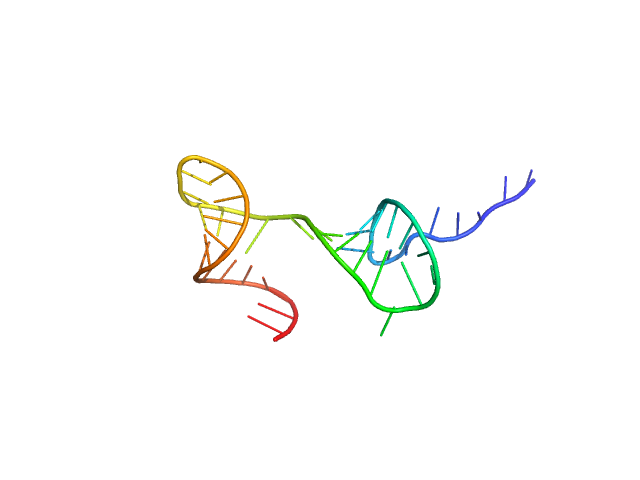 Stem loop 2 and 3 in the 5'-genomic end of SARS-CoV-2 RNAMASONRY model