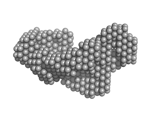 15 nucleotide RNA duplex (ATP-dependent RNA helicase DDX3X binding target) DAMMIF model
