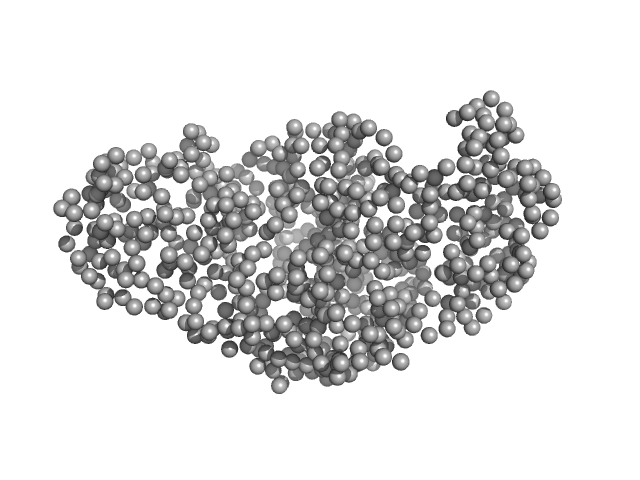 single-chain full Archaeoglobus fulgidus Argonaute 5'-end phosphorylated DNA oligoduplex, 14 bp (MZ1288) GASBOR model