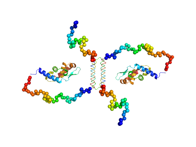 Phosphoprotein (Isoform P3; K214A, R260A, D289N, C297S) CORAL model