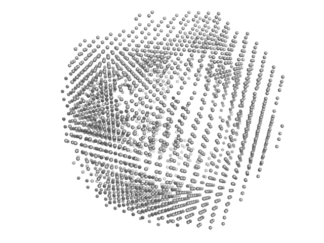 N-terminal split fragment of a single subunit of Truncated Icosahedral Protein composed of 60-mer fusion proteins C-terminal split fragment of a single subunit of Truncated Isosahedral Protein composed of 60-mer fusion proteins DAMMIN model