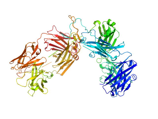Human immunoglobulin gamma 2 (IgG2) ChiLob 7/4 F(ab')2 - heavy chain C224S/C225S Human immunoglobulin gamma 2 (IgG2) ChiLob 7/4 F(ab')2 - kappa light chain EOM/RANCH model
