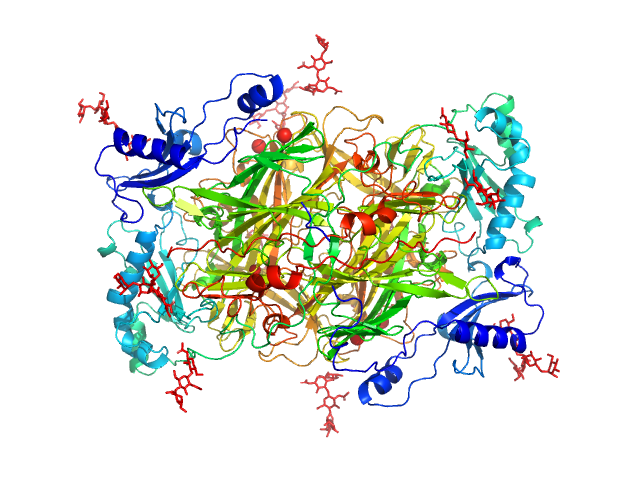 Membrane primary amine oxidase PYMOL model
