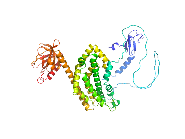Isoform 1 of Rho guanine nucleotide exchange factor 2 ALPHAFOLD model