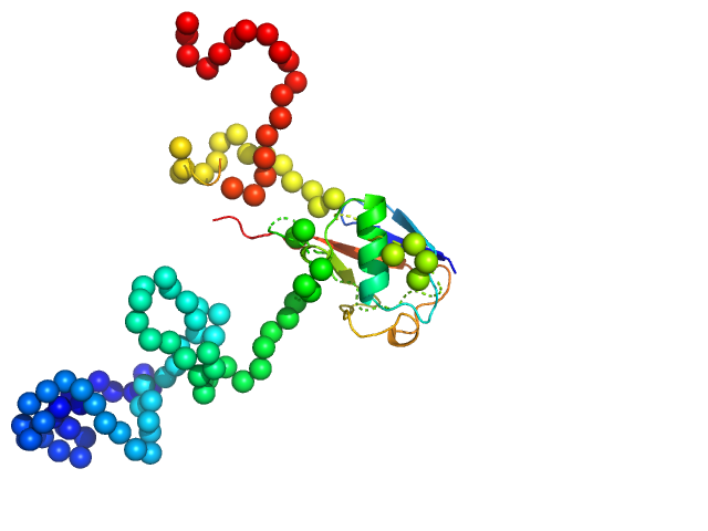 Isoform Tau-F of Microtubule-associated protein tau (C291A, K311C, K317C, C322A) Polyubiquitin-B EOM/RANCH model