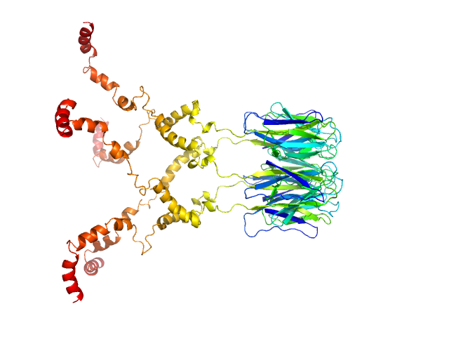 N-terminal domain of Nucleoplasmin-like domain-containing protein A3 ALPHAFOLD model