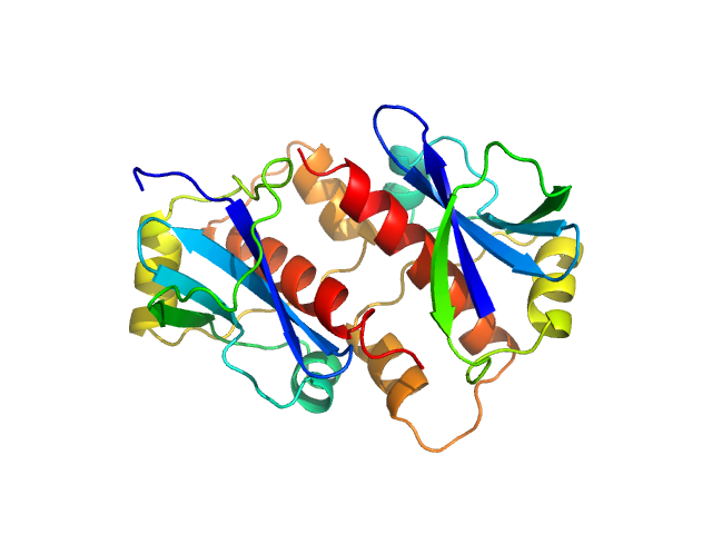 Genome polyprotein (Protein 2A H-NC; Δ130-150) PDB (PROTEIN DATA BANK) model